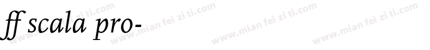 ff scala pro字体转换